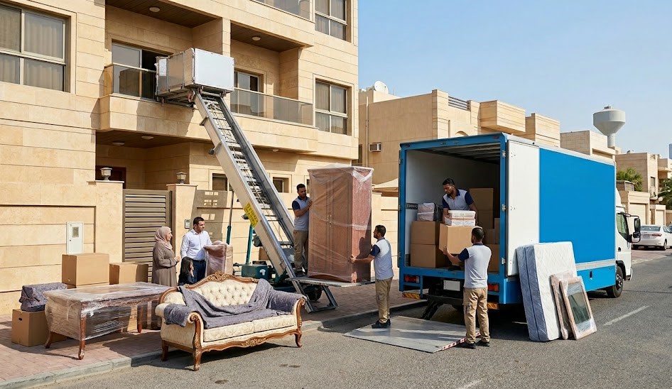 الخيار الأول لخدمات نقل عفش الكويت بأمان تام
